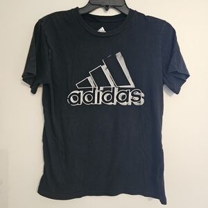 3/$15 Adidas Kids Black Tee with Grey Logo
